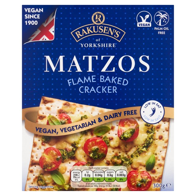 Rakusen's Yorkshire Matzo Flamed Baked Crackers 300g