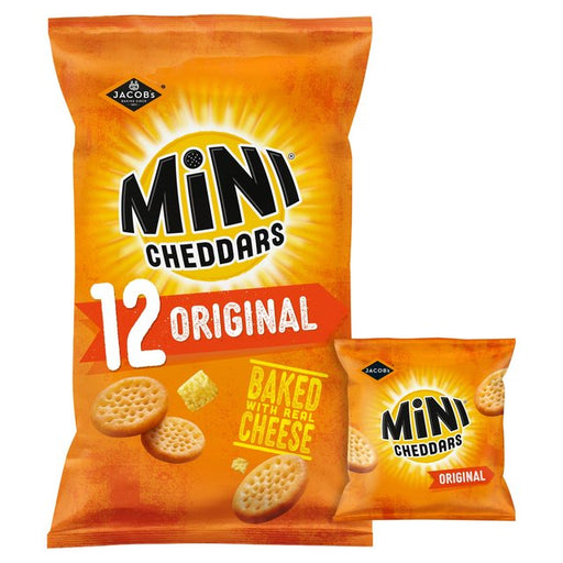 Jacob's Mini Cheddars Original Cheese Snacks 12 per pack