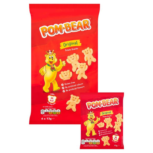 Pom-Bear Original Multipack Crisps 6 per pack