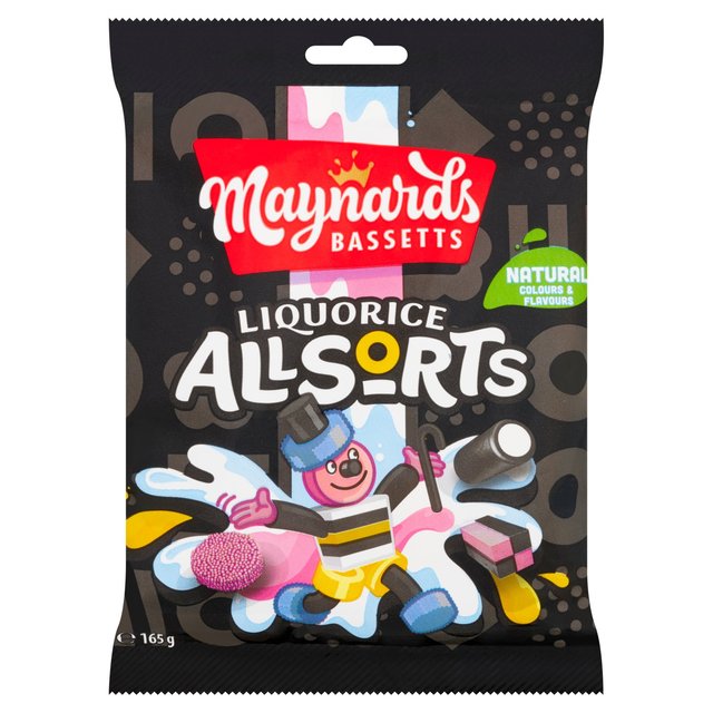 Maynards Bassetts Liquorice Allsorts Sweets Bag 165g