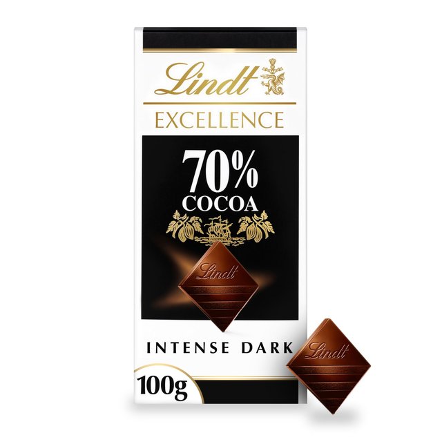 Lindt Excellence 70% Cocoa Dark Chocolate Bar 100g