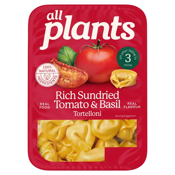 All Plants Rich Sundried Tomato & Basil Tortelloni 250g