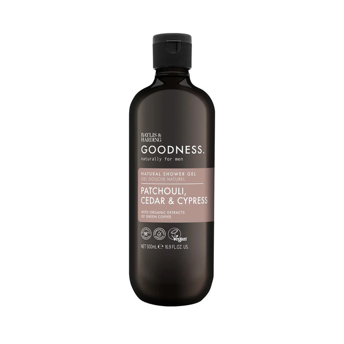 Baylis & Harding Goodness Mens Shower Gel - Patchouli, Cedar & Cypress