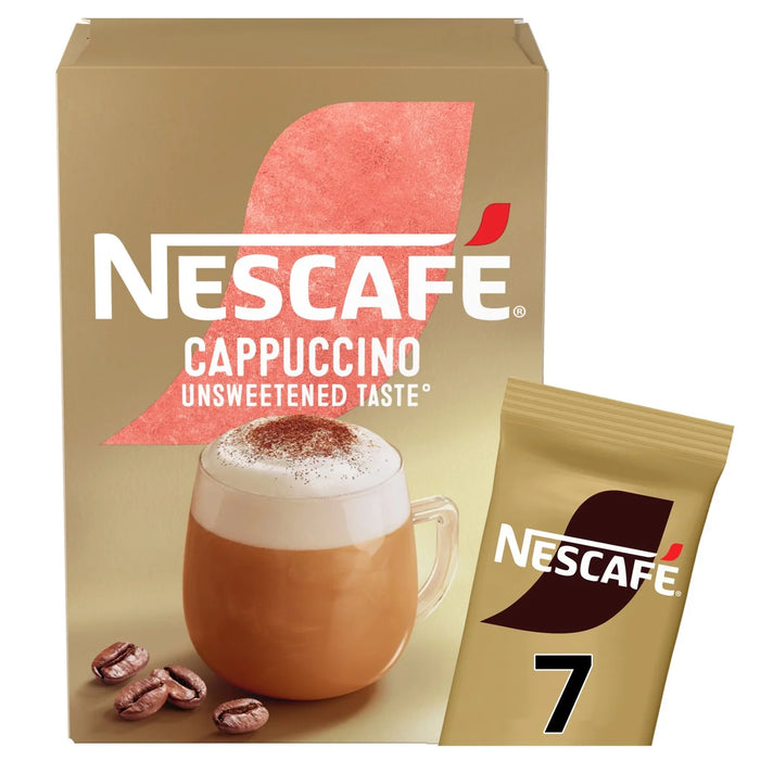 Nescafe Gold Cappuccino Unsweetened Instant Coffee 7 Sachets