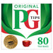 PG Tips Original Biodegradable Black Tea Bags 80 per pack