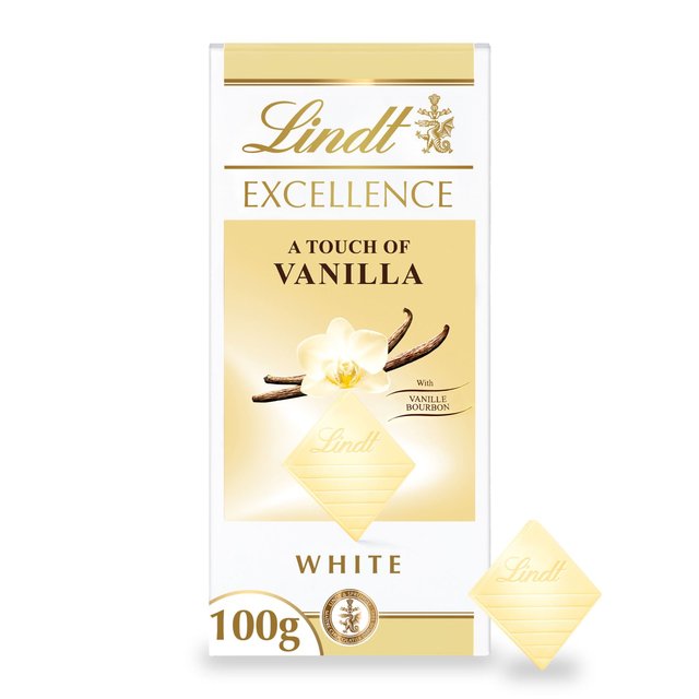 Lindt Excellence Natural Vanilla White Chocolate Bar 100g