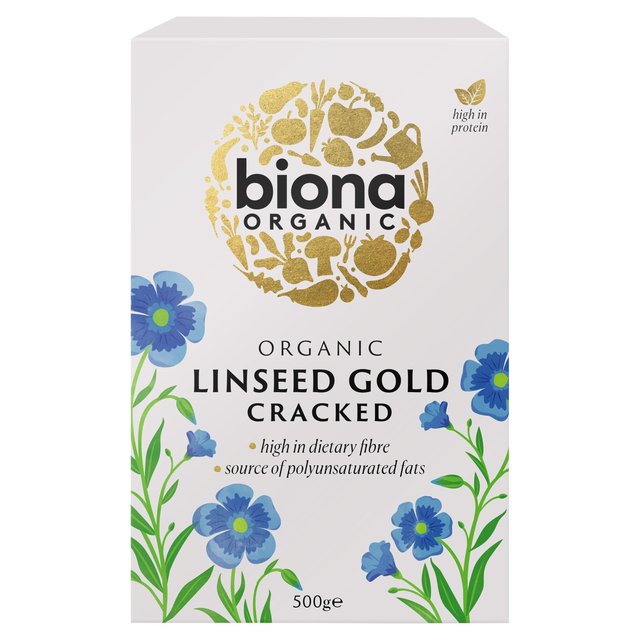 Biona Organic Cracked Linseed Gold 500g