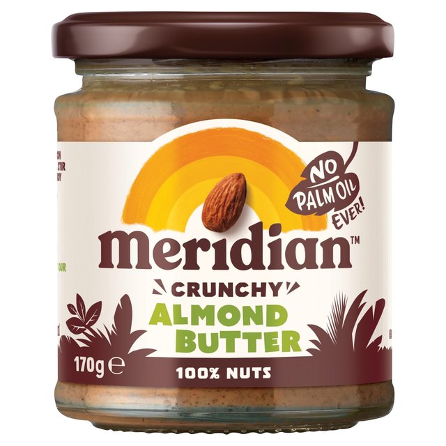 Meridian Crunchy Almond Butter 100% Nuts 170g