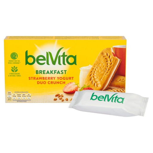 Belvita Strawberry Yogurt Duo Crunch Breakfast Biscuits 5 per pack