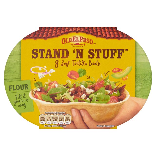 Old El Paso Stand 'N' Stuff Soft Flour Tortillas 193g