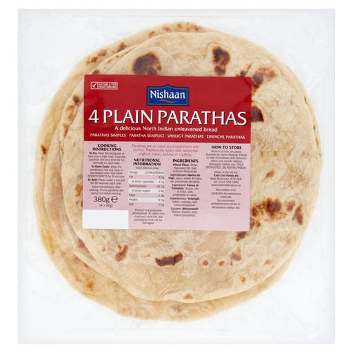 Nishaan 4 Plain Parathas 380g