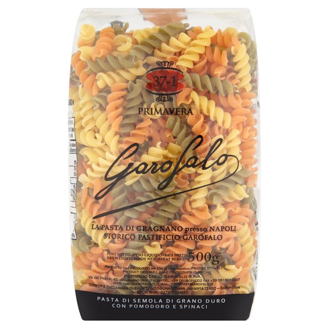 Garofalo Fusilli Tricolore Dry Pasta 500g