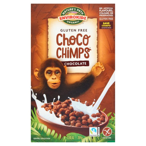 Nature's Path Envirokidz Organic Gluten Free Chocolate Choco Chimps Cereal 284g