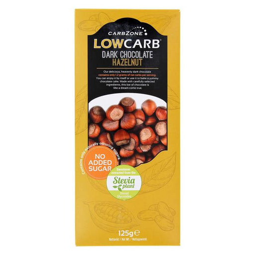 Carbzone Low Carb Dark chocolate Hazelnut 125g