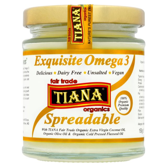 TIANA Organic Omega 3 Coconut Spreadable Butter 150ml