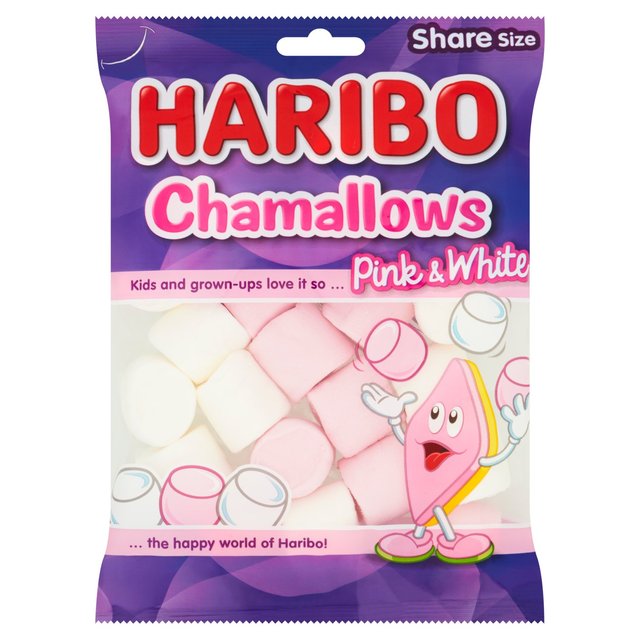 Haribo Chamallows Marshmallow Sweets Sharing Bag 140g