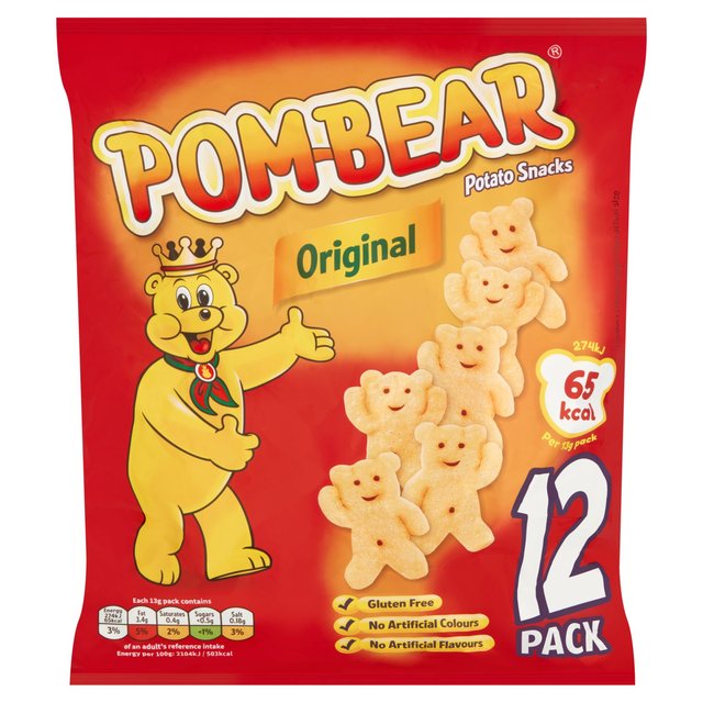 Pom-Bear Original Multipack Crisps 12 per pack