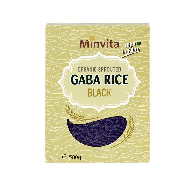 Minvita Organic Sprouted Black GABA Rice 500g