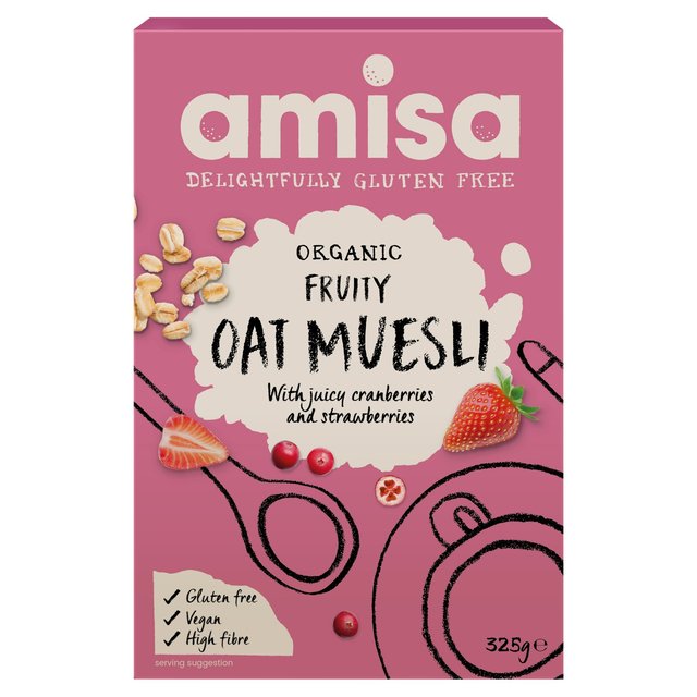 Amisa Organic Gluten Free Fruity Oat Muesli 325g