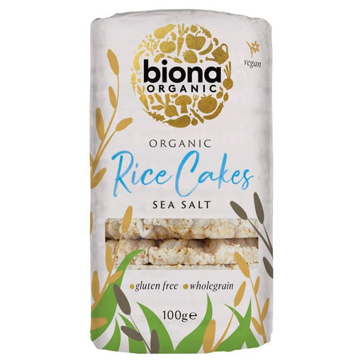 Biona Organic Rice Cakes With Sea Salt 100g