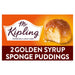 Mr Kipling Golden Syrup Sponge Puddings 2 per pack