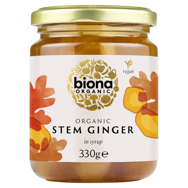 Biona Organic Stem Ginger In Syrup 330g