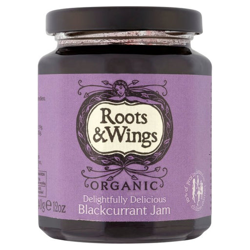 Roots & Wings Organic Blackcurrant Jam 340g