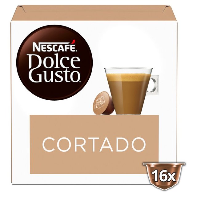 Nescafe Dolce Gusto Cortado Espresso Macchiato Pods 16 per pack