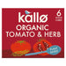 Kallo Organic Tomato & Herb Stock Cubes 6 x 11g