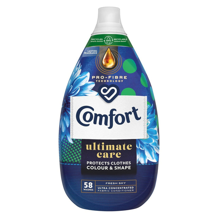 Comfort Intense Ultra Concentrated Fabric Conditioner Freshsky 58 Wash 870ml
