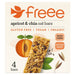 Freee Organic Gluten Free Apricot & Chia Oat Bars 4 x 35g