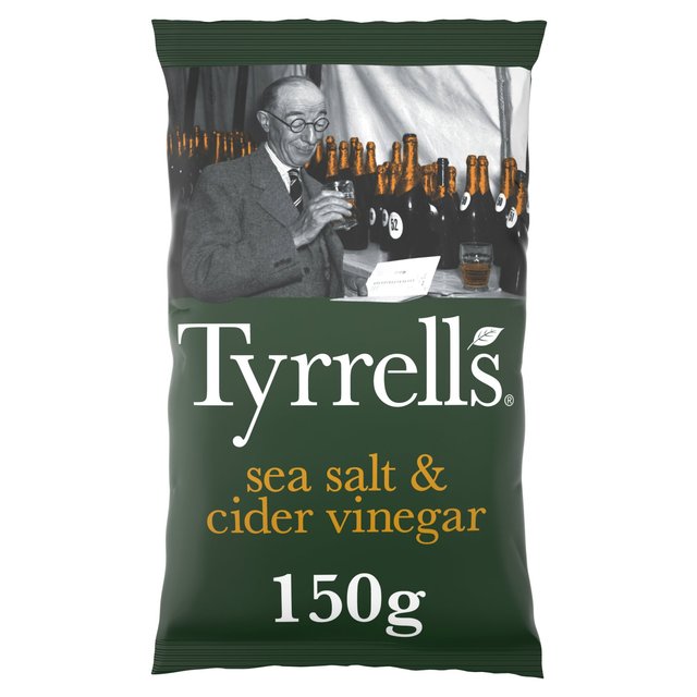 Tyrrells Sea Salt & Cider Vinegar Sharing Crisps 150g