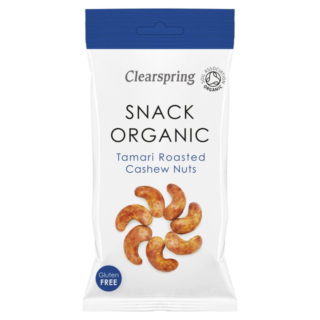 Clearspring Gluten Free Organic Tamari Roasted Cashew Nuts 30g