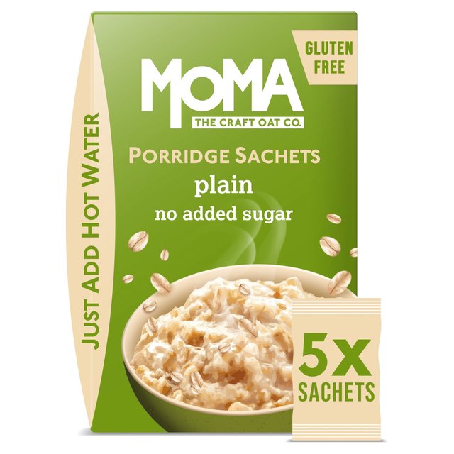 MOMA Plain Porridge Sachets Gluten Free 5 x 65g 5 per pack