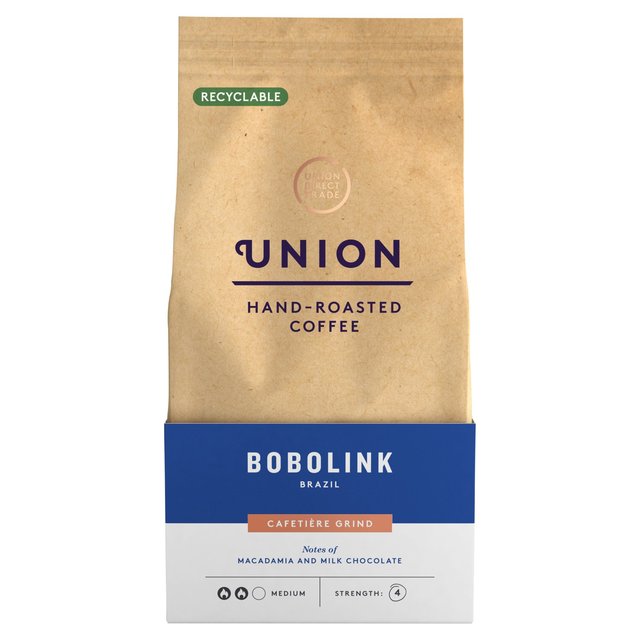 Union Bobolink Brazil Cafetiere Grind 200g