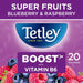 Tetley Super Fruit Tea Boost Blueberry & Raspberry Tea Bags 20 per pack