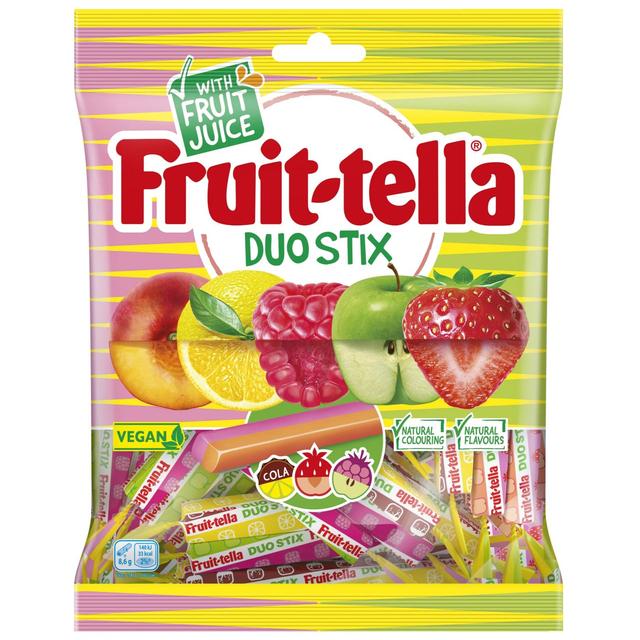 Fruittella Duo Stix Sweets Sharing Bag 160g