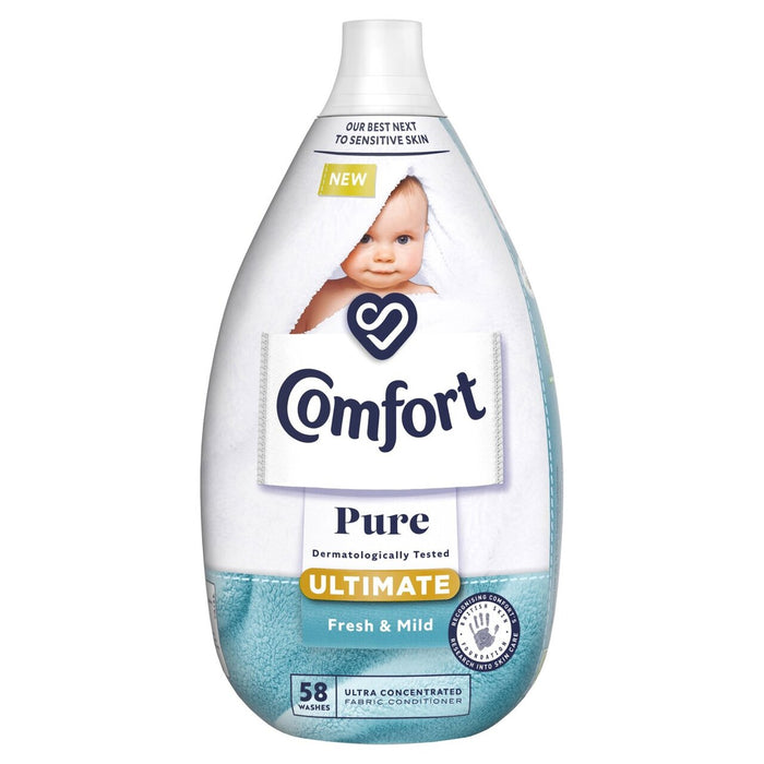 Comfort Ultra Concentrated Fabric Conditioner Pure 58 Wash 800ml