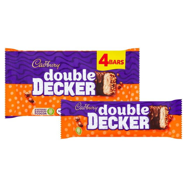 Cadbury Double Decker Chocolate Bar Multipack 4 x 43.7g