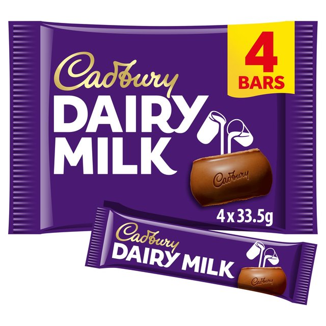 Cadbury Dairy Milk Chocolate Bar Multipack 4 x 33.5g