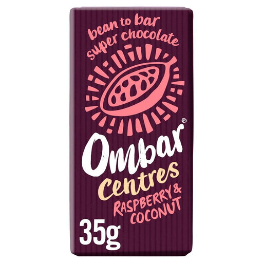 Ombar Centres Raspberry & Coconut Organic Vegan Fair Trade Chocolate 35g