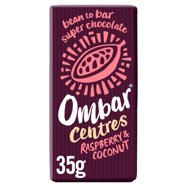 Ombar Centres Raspberry & Coconut Organic Vegan Fair Trade Chocolate 35g