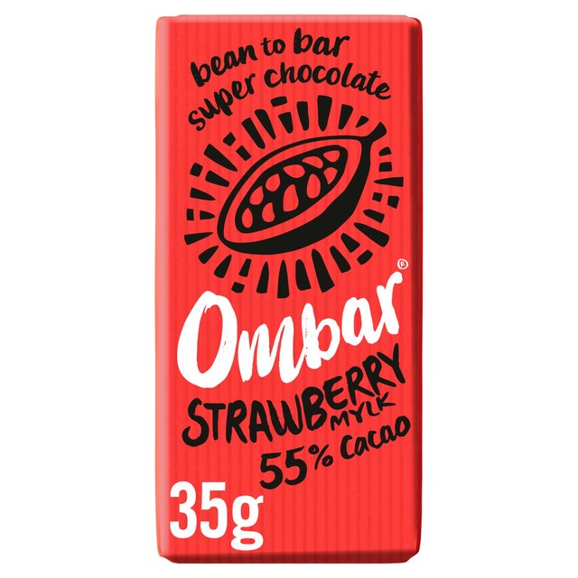 Ombar Strawberry Mylk Organic Vegan Fair Trade Chocolate 35g