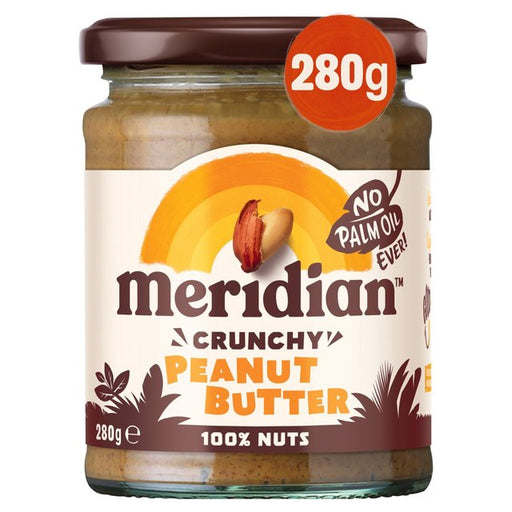 Meridian No Added Salt Crunchy Peanut Butter 280g