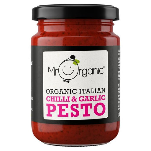 Mr Organic Vegan Chilli & Garlic Pesto 130g