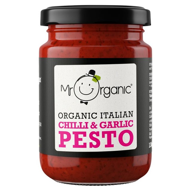 Mr Organic Vegan Chilli & Garlic Pesto 130g