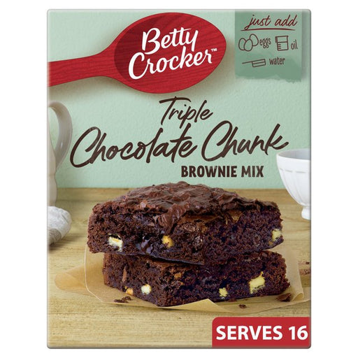 Betty Crocker Triple Chocolate Chunk Brownie Mix 415g