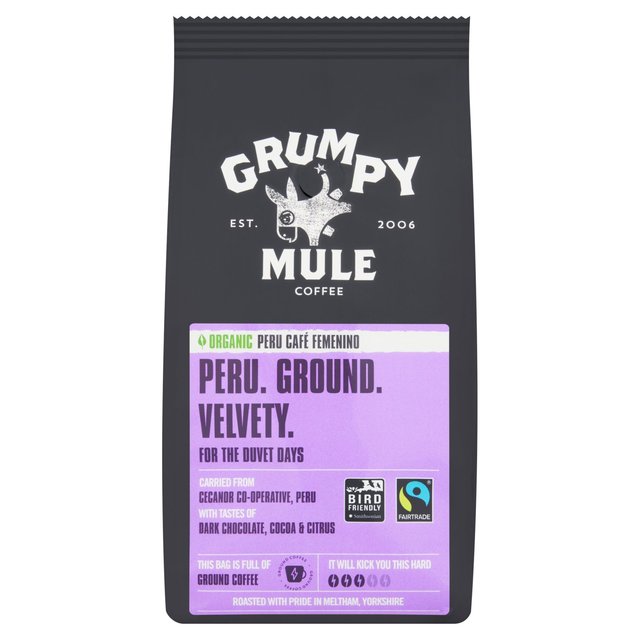 Grumpy Mule Organic Peru Ground Coffee 227g