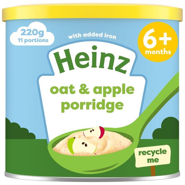 Heinz Creamy Oat & Apple Porridge Baby Food 6+ Months 220g