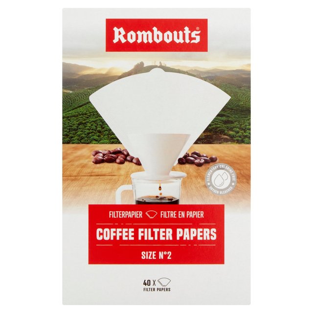 Rombouts Coffee Filter Papers N2 40 per pack